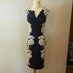 Lakeside Libations Sheath Dress in Navy in size 4
